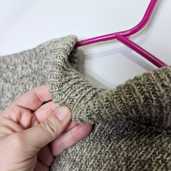 Boathouse Row Vintage Mens Wool Knit Henley‎ Fishermans Sweater Classic Beige XL - Picture 6 of 14